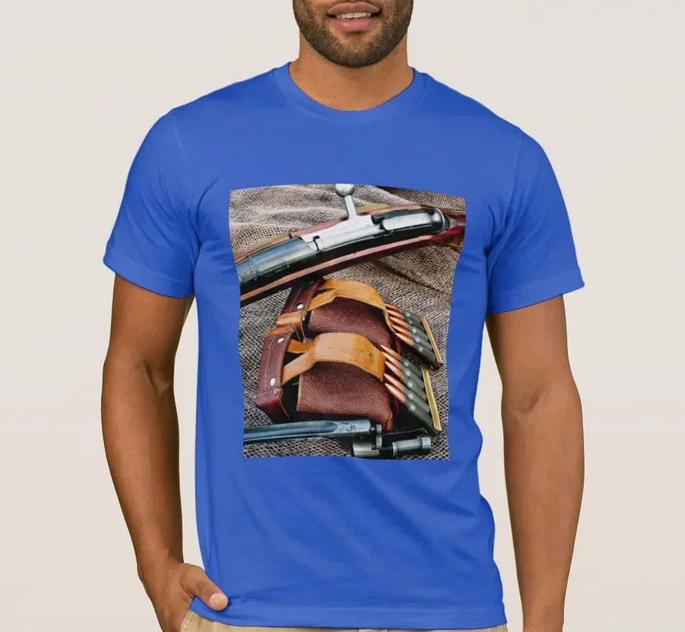 Vintage 1939 Soviet Russia Army Mosin–Nagant Rifle Sniper T Shirt. Short Sleeve 100% Cotton Casual T-shirts Loose Top Size S-3XL
