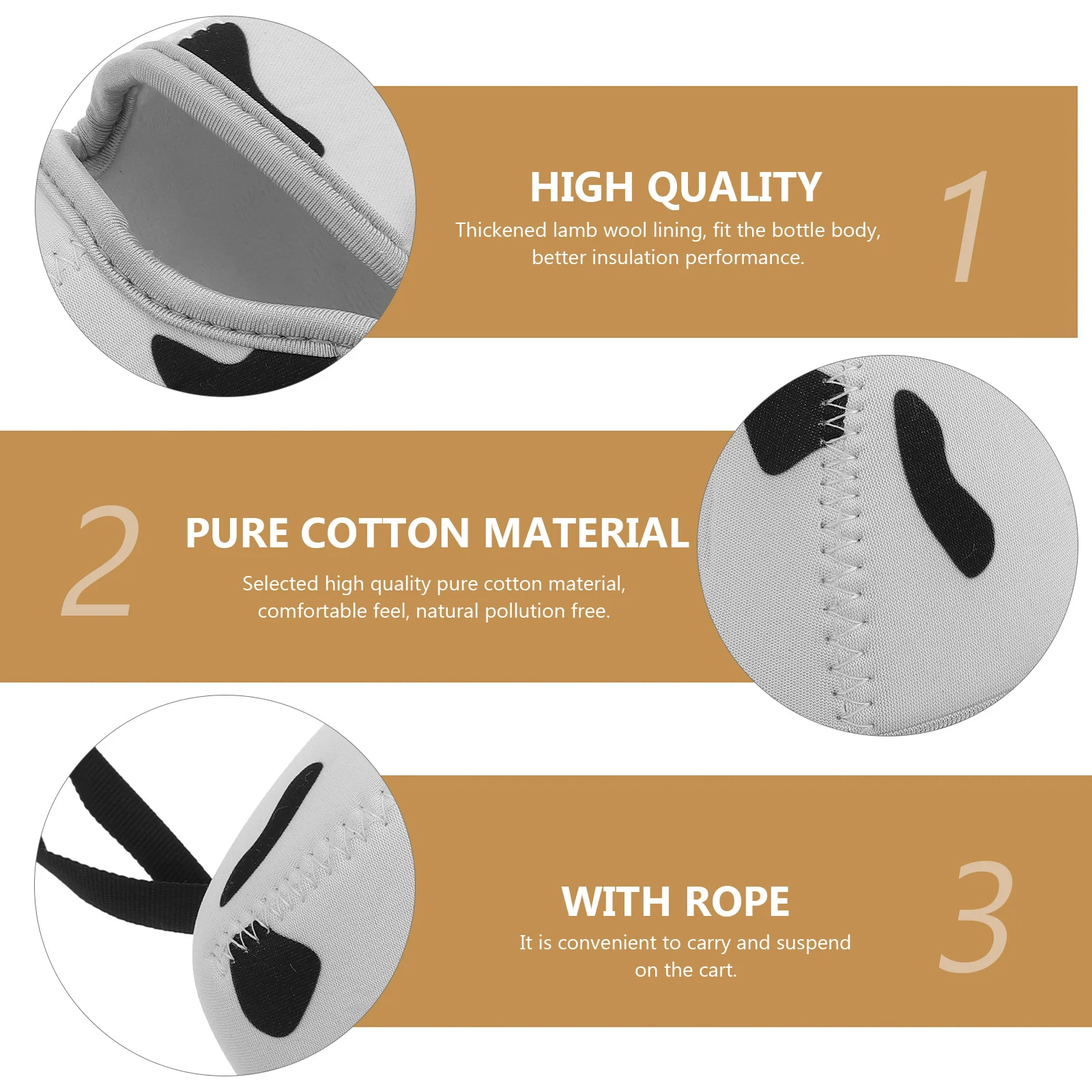 

Baby Bottle Thermal Sleeve Thickened Feeding Bottle Cover Insulated Protector Lightweight Anti-Falling Warm Keeper