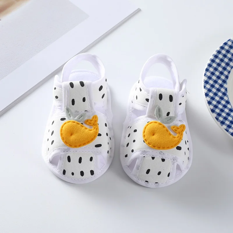 Spring Baby Girls Walking Shoes First Walkers Infant Cute Cartoon Whale Soft Sole Toddler Newborn Casual Baby Shoes 0-12Months