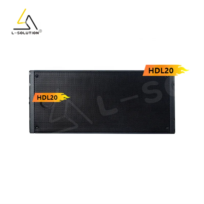 HDL20 Dual 10-Inch Active Line Array Speakers Neodymium Magnet-700W/1400W 4-Channel Portable Eco-Friendly Hi-Res Audio PA Sound