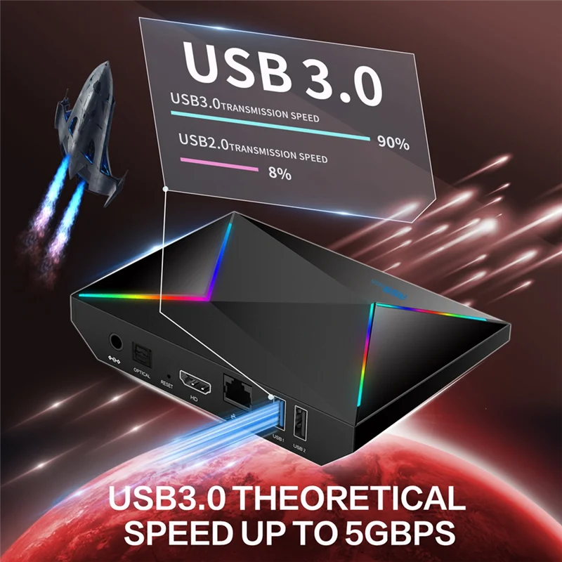 B50B-For Android14 R69 Plus TVボックス H728 Wifi 6 IPTV HD 8K スマート オクタコア ARM Cortex A55 5G Bluetooth 1000M トップボックス EUプラグ