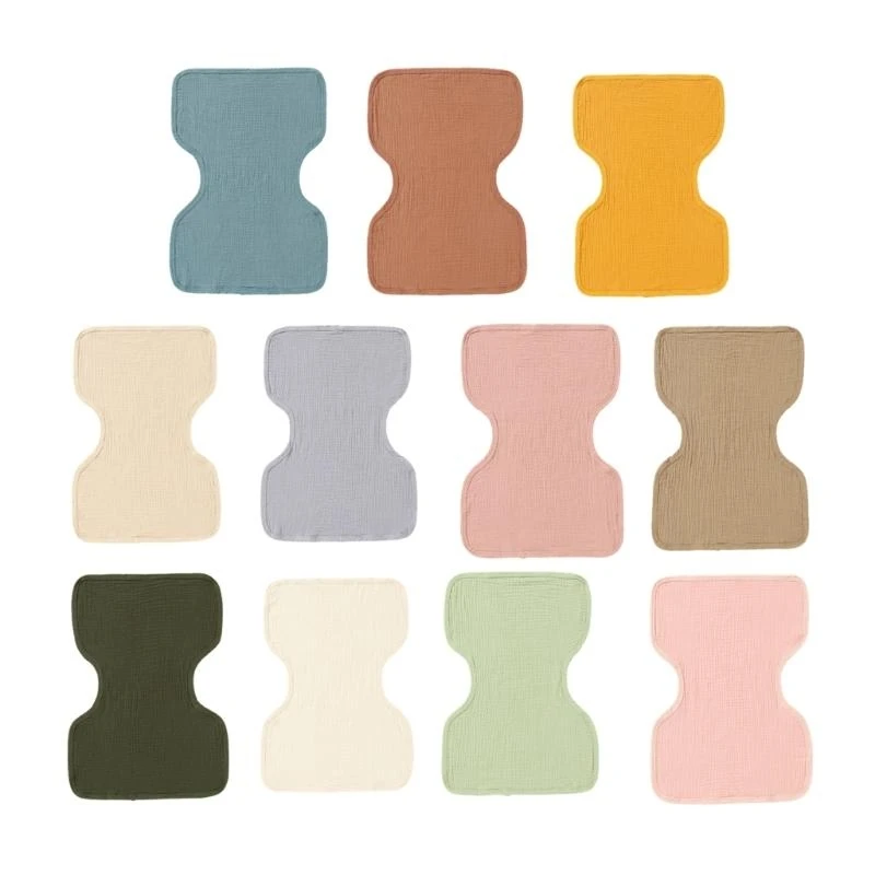 J15U 침을 흘리는 아기 턱받이 신생아 거즈 면화 간호 턱받이 부드러운 트림 천 베개 커버 높은 흡수성 유아 트림 천