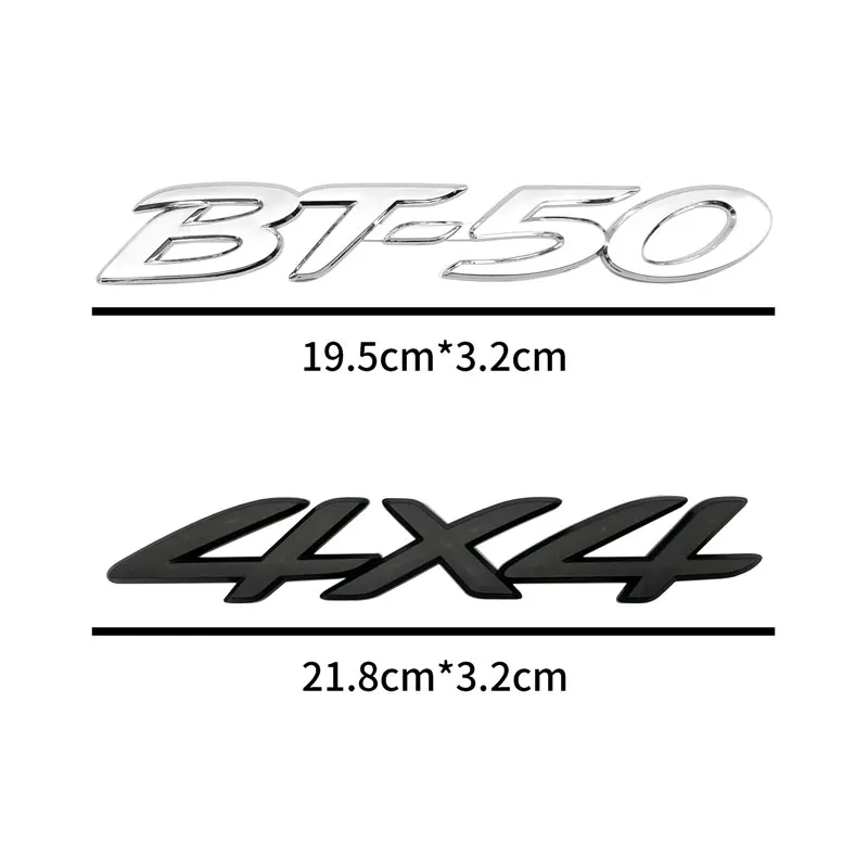 3D ABS plastica auto posteriore coda tronco distintivo adesivo per Mazda BT50 BT-50 4x4 Logo emblema portellone targhetta adesivo Decor