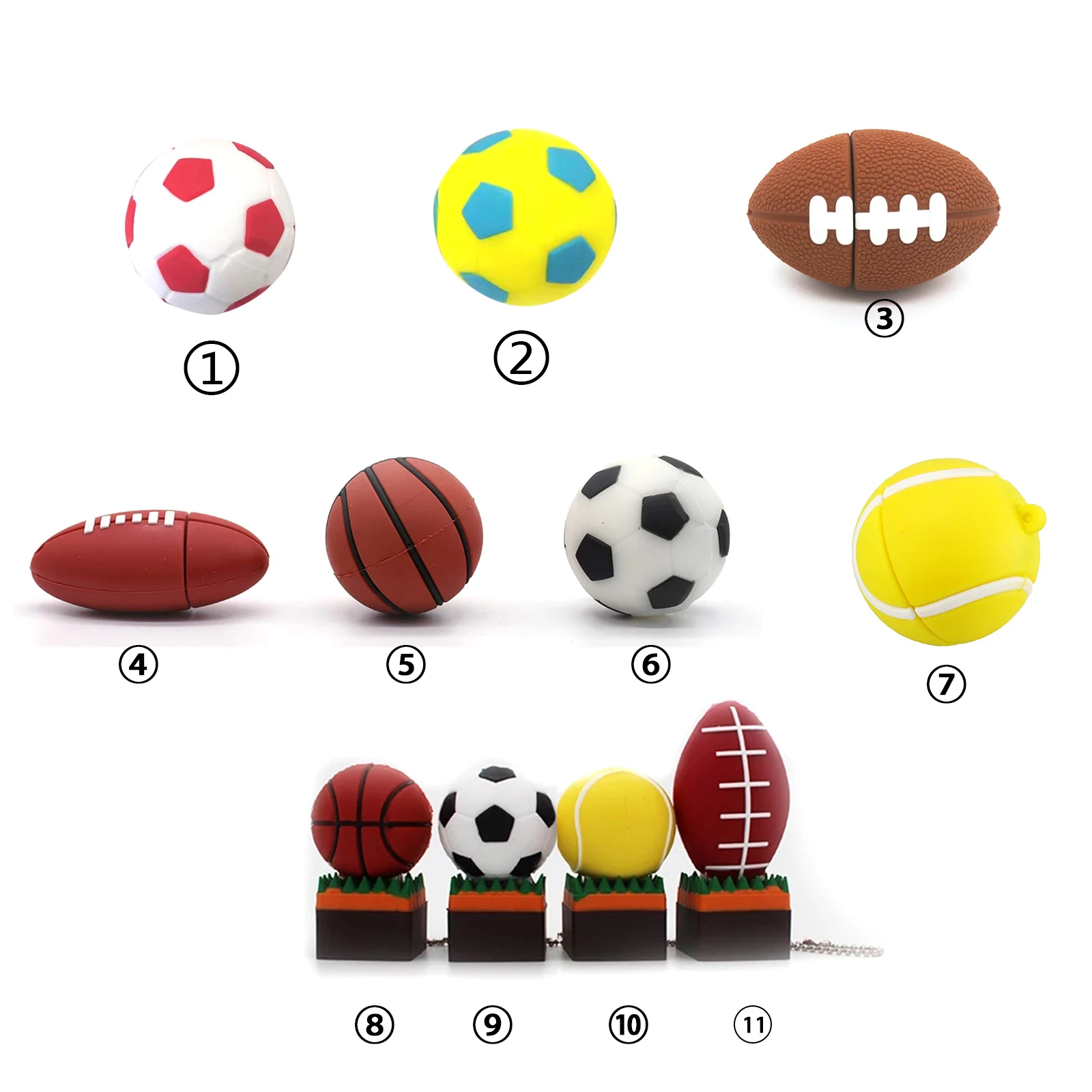 Calcio pallacanestro rugby tennis pen drive pendrive chiavetta Usb memoria Usb chiavetta usb 4gb 8gb 16gb 32gb 64gb 128gb regali