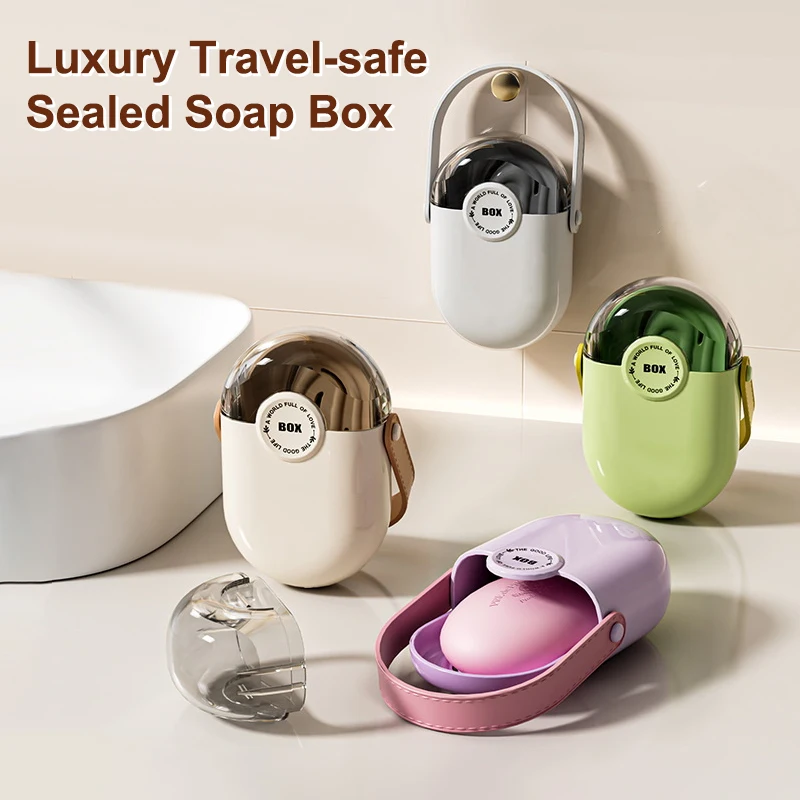 (●'◡'●)%(●'◡'●)Mini Soap Storage Box Is Convenient For Business Trips And Travel