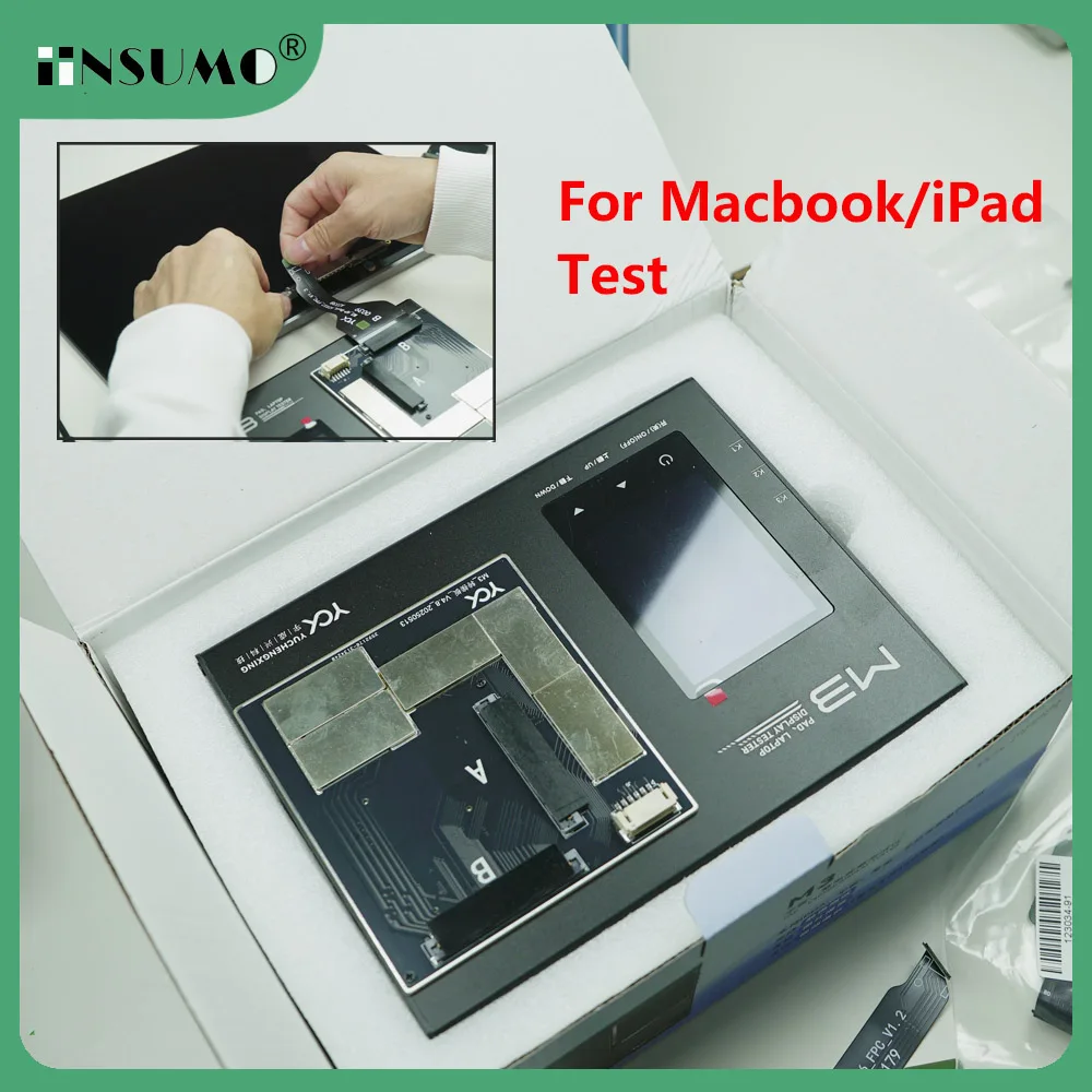 YCX M3 LCD Screen Display Tester 3D Touch Testing Image Playback Testing OLED Screen Repair Tool for For iPad MacBook Tablet