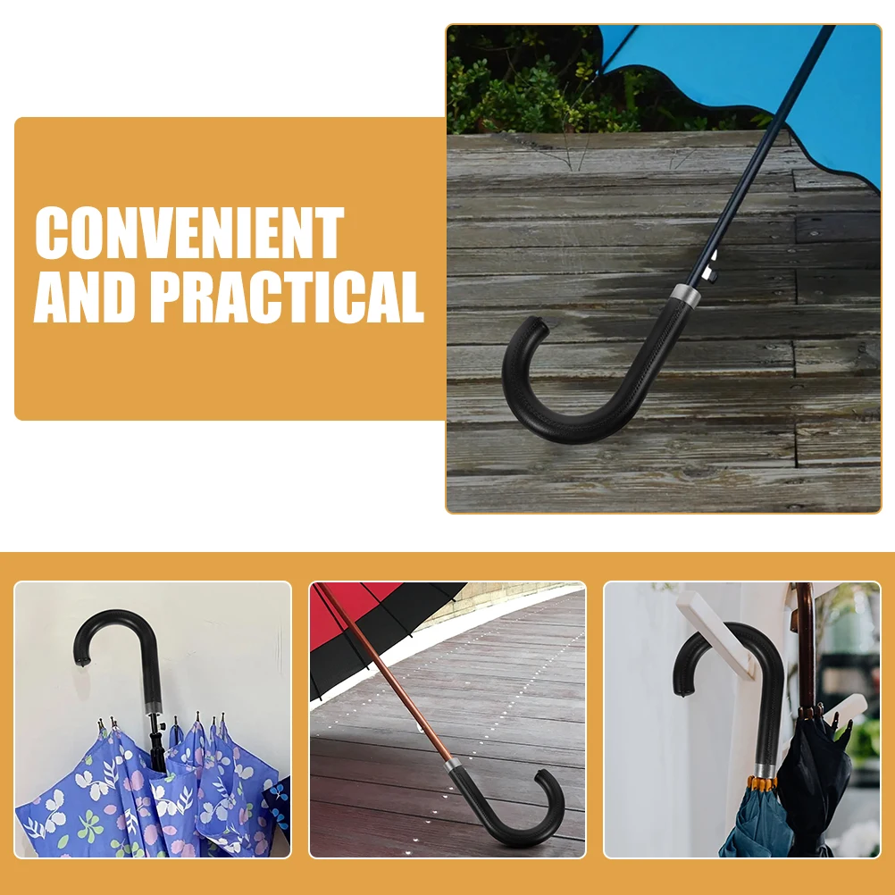 

2Pcs Umbrella Crown Accessories 10mm Curved Handle Replacement Parts Compact Foldable Rain Sun UV Shelter