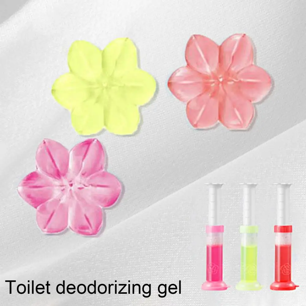 Toilet Cleaner Gel Flower Shape Toilet Gel Aromatic Sealed Remove Odors Multi Flavors Toilet Air Freshener Fragrance Deodorant