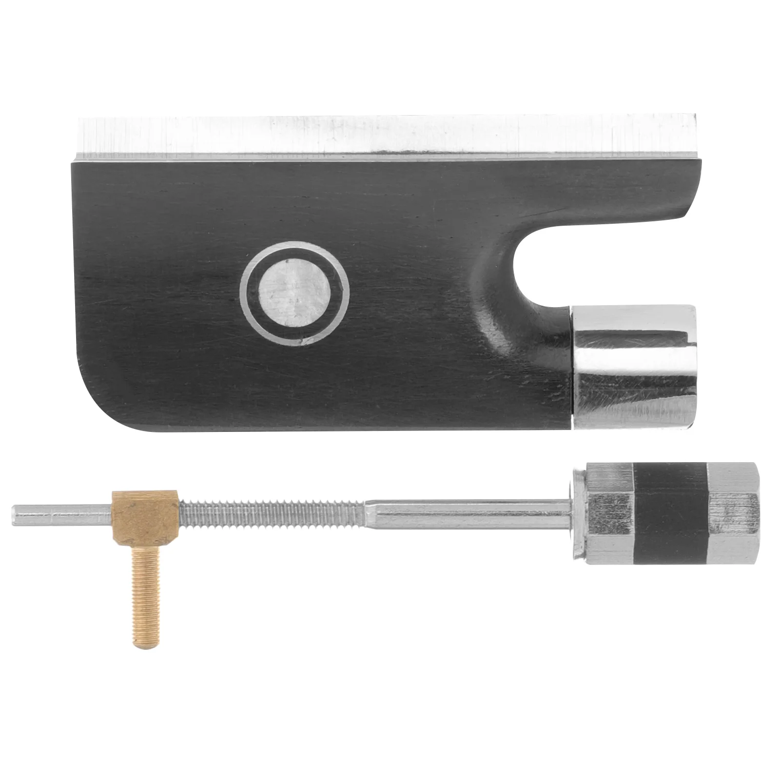 1 مجموعة 1 مجموعة الكمان القوس الضفدع استبدال المعادن التشيلو القوس الضفدع المهنية دائم العملي سهلة التركيب الصوت الخشب زر المسمار