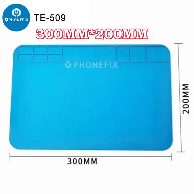 Imagem -05 - Tapete de Solda de Silicone Grosso e Durável Esd Almofada de Trabalho de Isolamento Térmico para Casa pc Telefone Plataforma de Manutenção Industrial