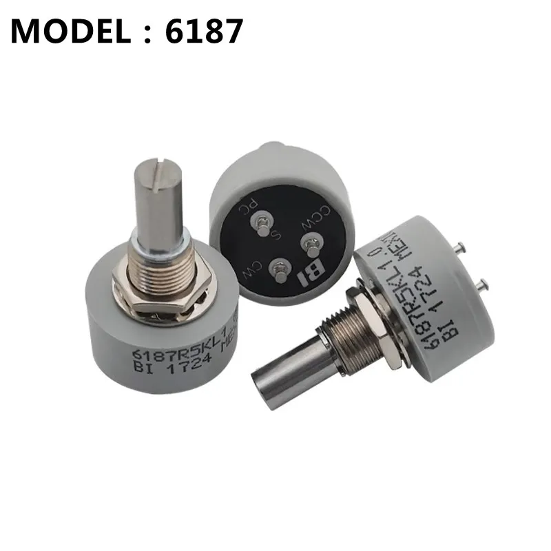 

1pcs，Precision conductive plastic potentiometer，BI 6187 R1K R2K R5K R10K R20K，L1.0，360-degree infinite rotation in a single lap