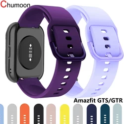 20mm 22mm watch Band for Amazfit bip5 GTS 4 3 2 GTS2mini Gtr 2 4 42mm Silicone Bracelet Samsung Galaxy watch 6 5 40mm 44mm Strap