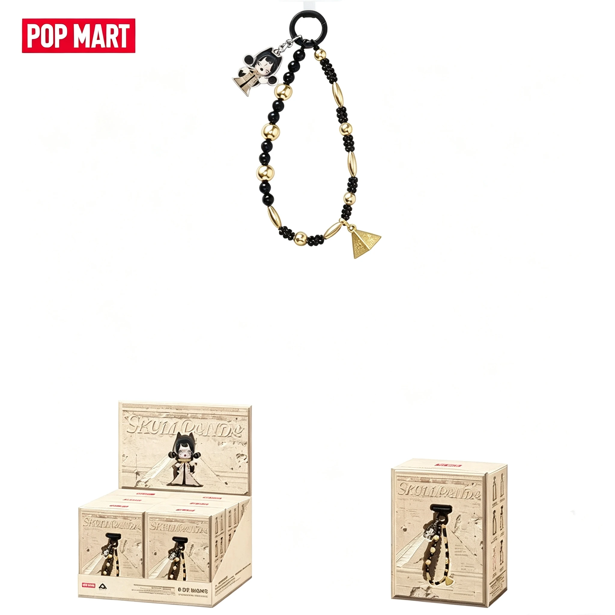 POPMART SKULLPANDA WHERE TIME DWELLS Serie Handy-Lanyard Blind Box Original-Spielzeug Überraschungstasche Mystery Box Puppe Anime-Figur