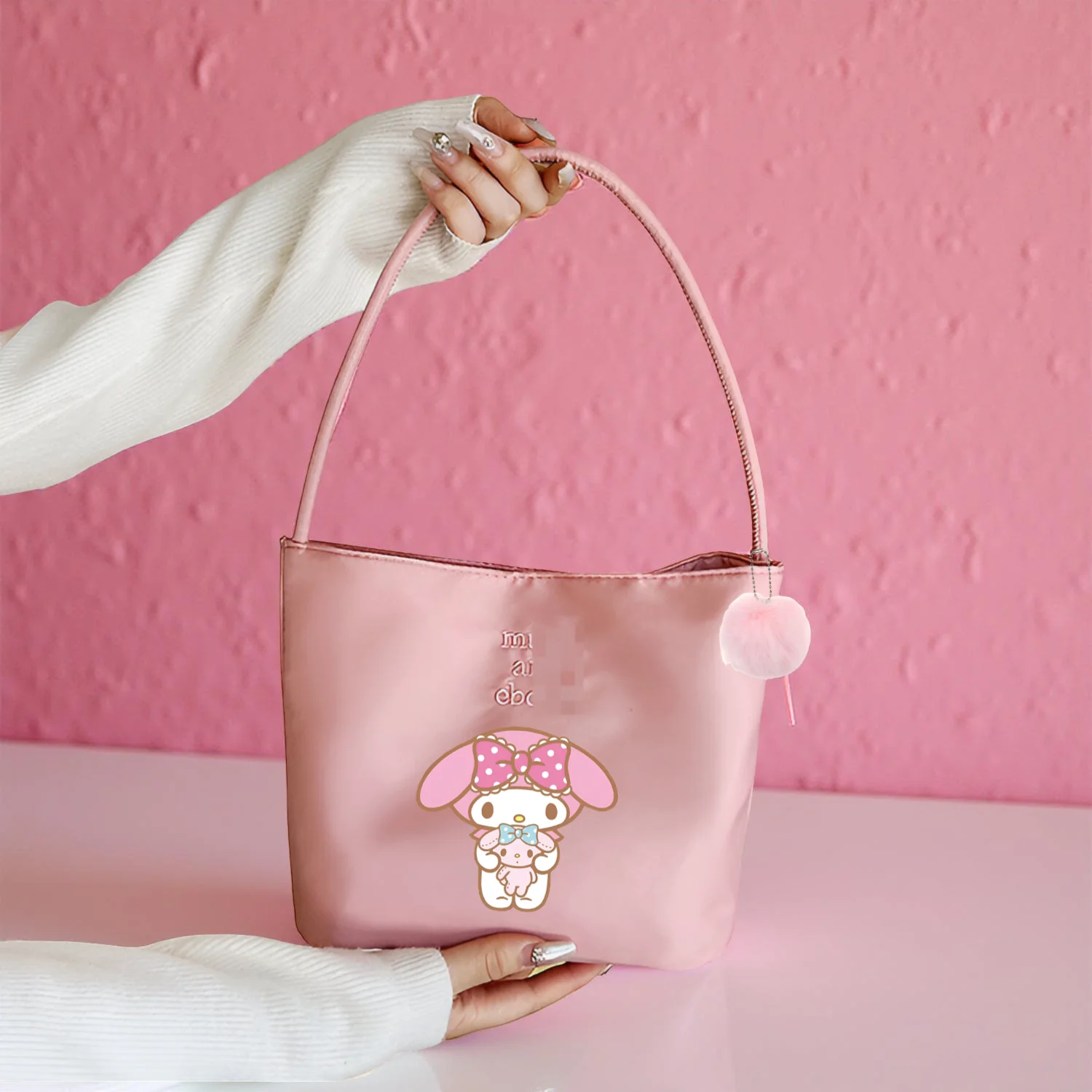 

1 PC Kawaii Tote Bag for Girls – Hello Kitty / My Melody / Kuromi / Cinnamoroll, Lightweight Lunch Carry Bag with Top Handle