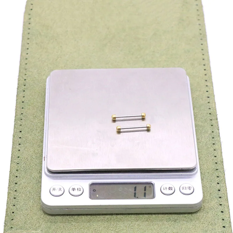 Accesorios de reloj para Versace, tornillo de una palabra, interfaz cóncava, eje de banda de reloj, varilla de enlace de oreja de oro rosa