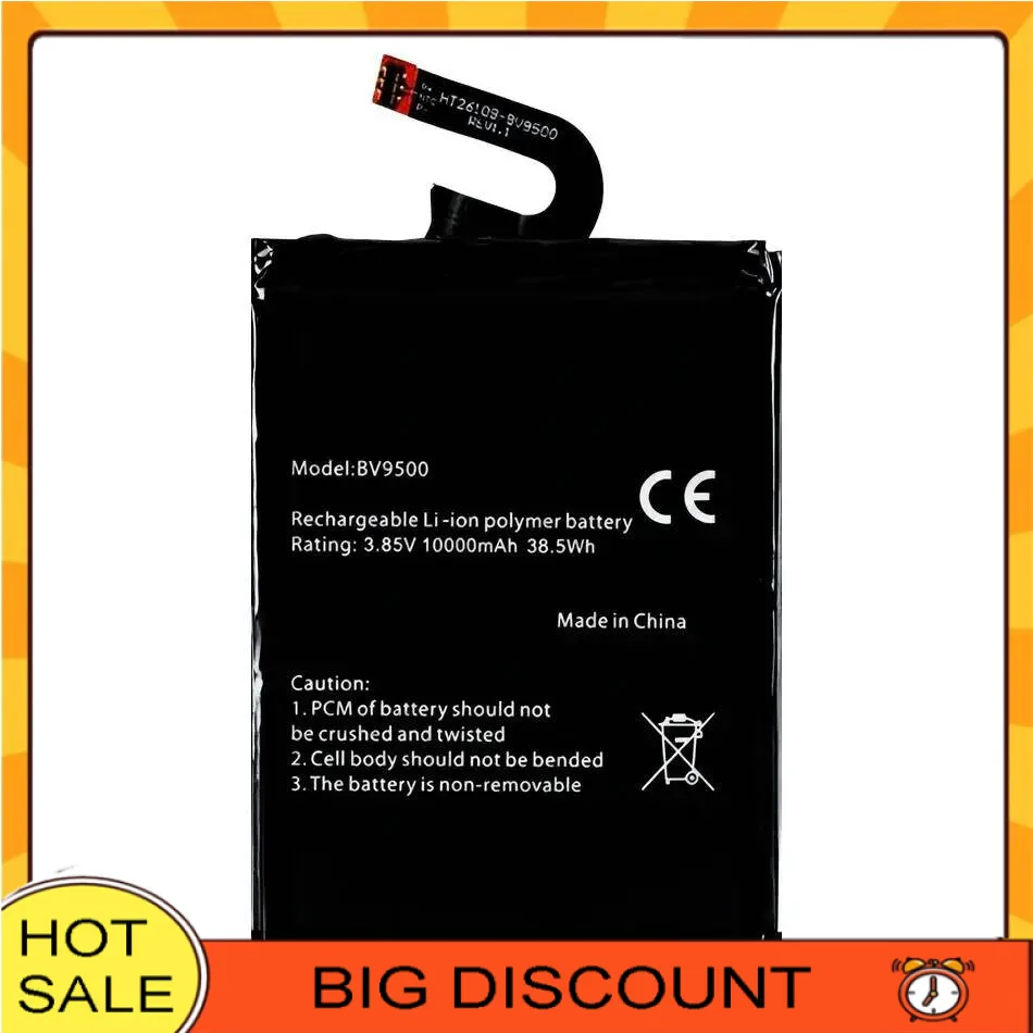 

Прочный аккумулятор для мобильного телефона емкостью 10000 мАч с быстрой зарядкой для Blackview BV9500 Pro