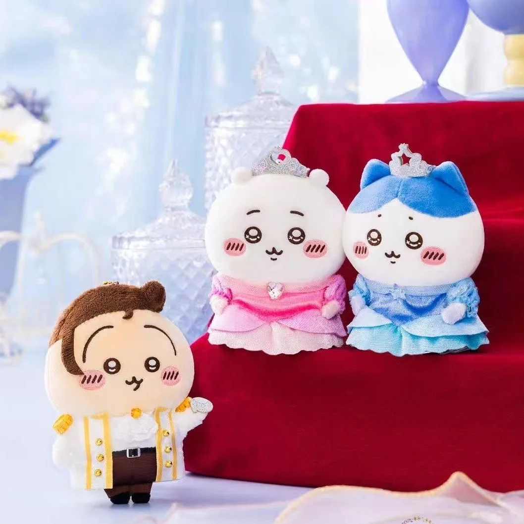 New Chiikawa Jii Kawa Princess and Prince Uzachi Birthday Soft Toy Doll - Little Hachi (Not Officially Licensed)