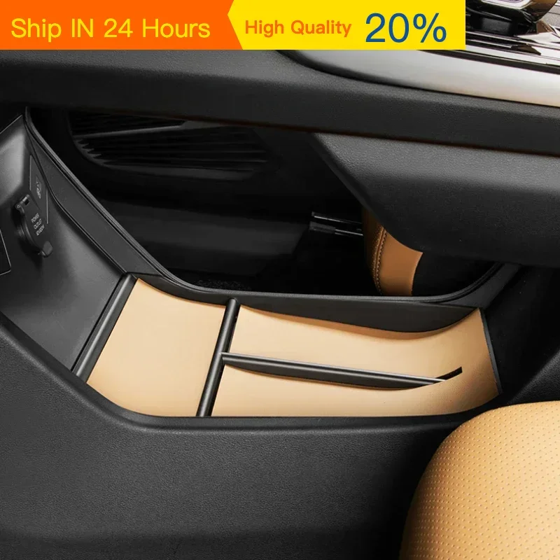 For Geely Boyue L Atlas FX11 Starray 2023 Car Central Control Lower Storage Box Partition Layer Car Finishing Refit Storage Box
