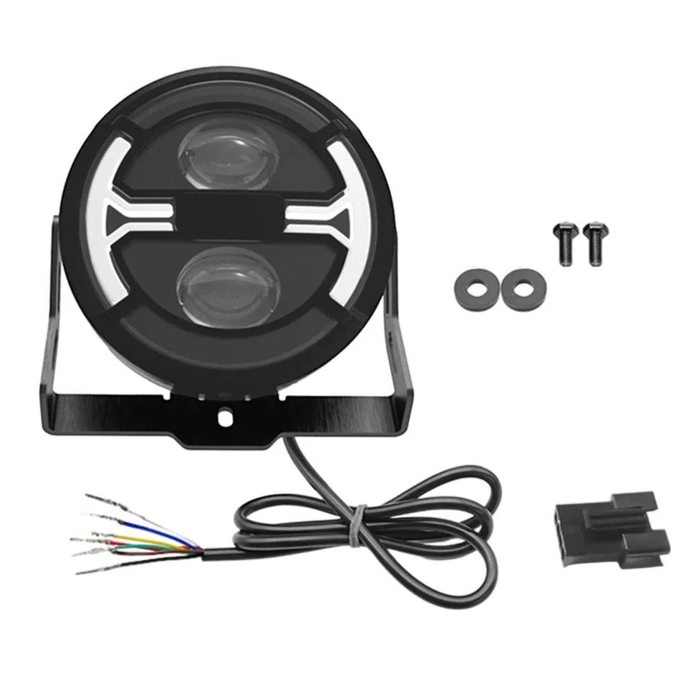 

36 В 48 В фара для электрического велосипеда, длительный срок службы, светодиодный ближний свет, яркость 207LUX, абс и металлический материал, аккумулятор