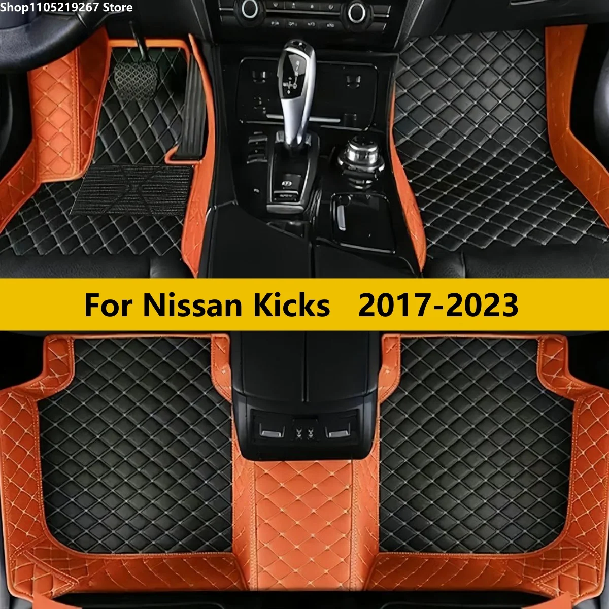 

Car Floor Mats For Nissan Kicks 2017 2018 2019 2020 2021 2022 2023 Auto Accessories Carpet Pads Full Set Leather Matts