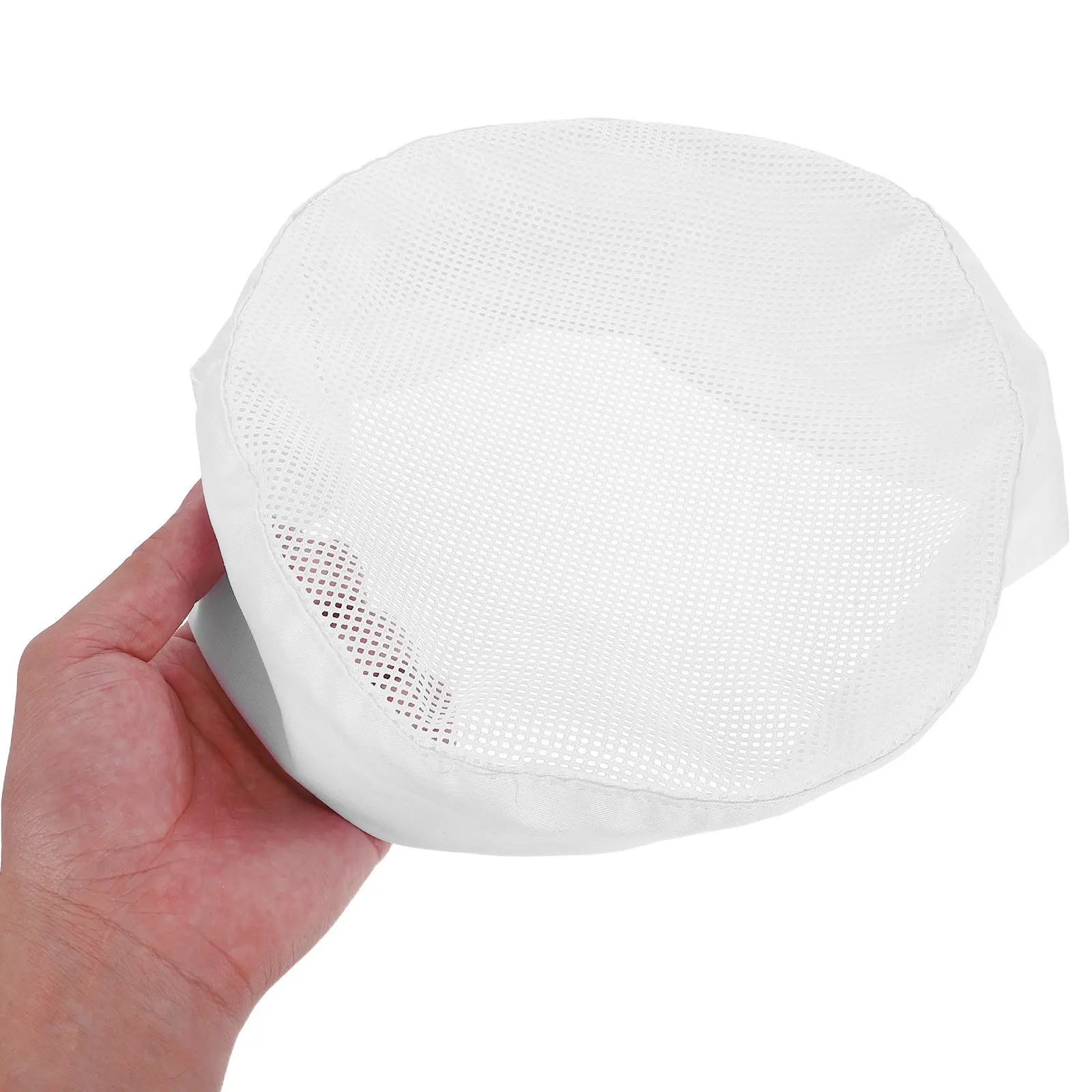 

White Breathable Mesh Chef Hat One Size Adjustable Strap Cooking Kitchen Work Hat Unisex Professional Catering Skull Cap