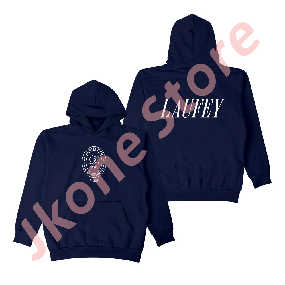 Laufey Emblem Hoodies Bewitched The Goddess Tour Merch Long Sleeve Unisex Fashion Casual Sweatshirts Top