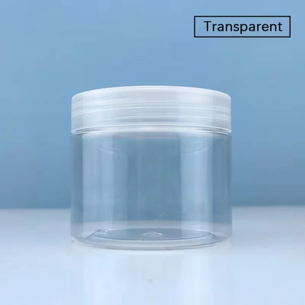 12 Stuks 50/100/150/200/250 Ml Doorzichtige Plastic Pot En Deksels Huidverzorging cosmetische Zalfpotje Reizen Set Hervulbare Flessen Opslag Potten