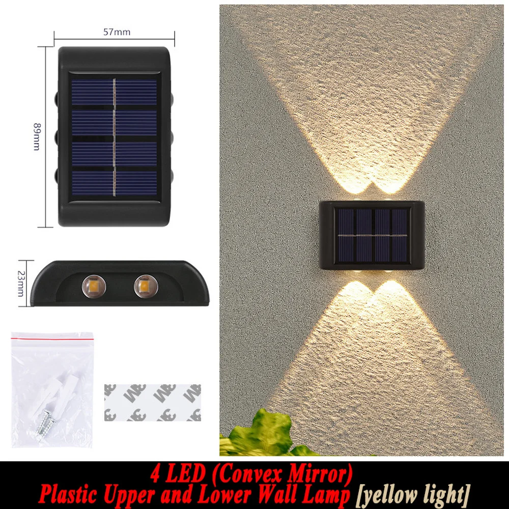 Lampe solaire LED avec détecteur de mouvement PIR, imperméable, lumière blanche chaude, luminaire décoratif d'extérieur, idéal pour un jardin