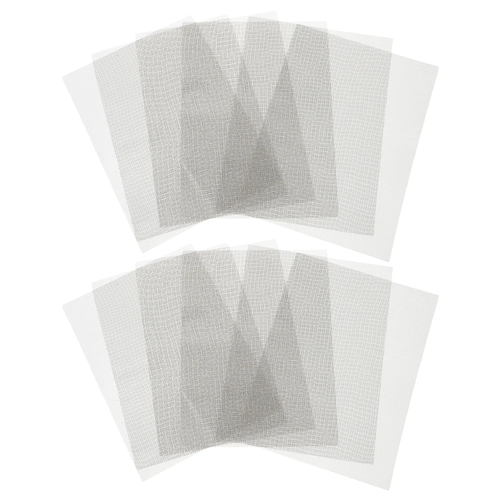 

12 Pcs Repair Net Stainless Steel Woven Mesh Heavy Duty Wire Metal Screen Car Bumper Tool Part Fine Mesh Solution