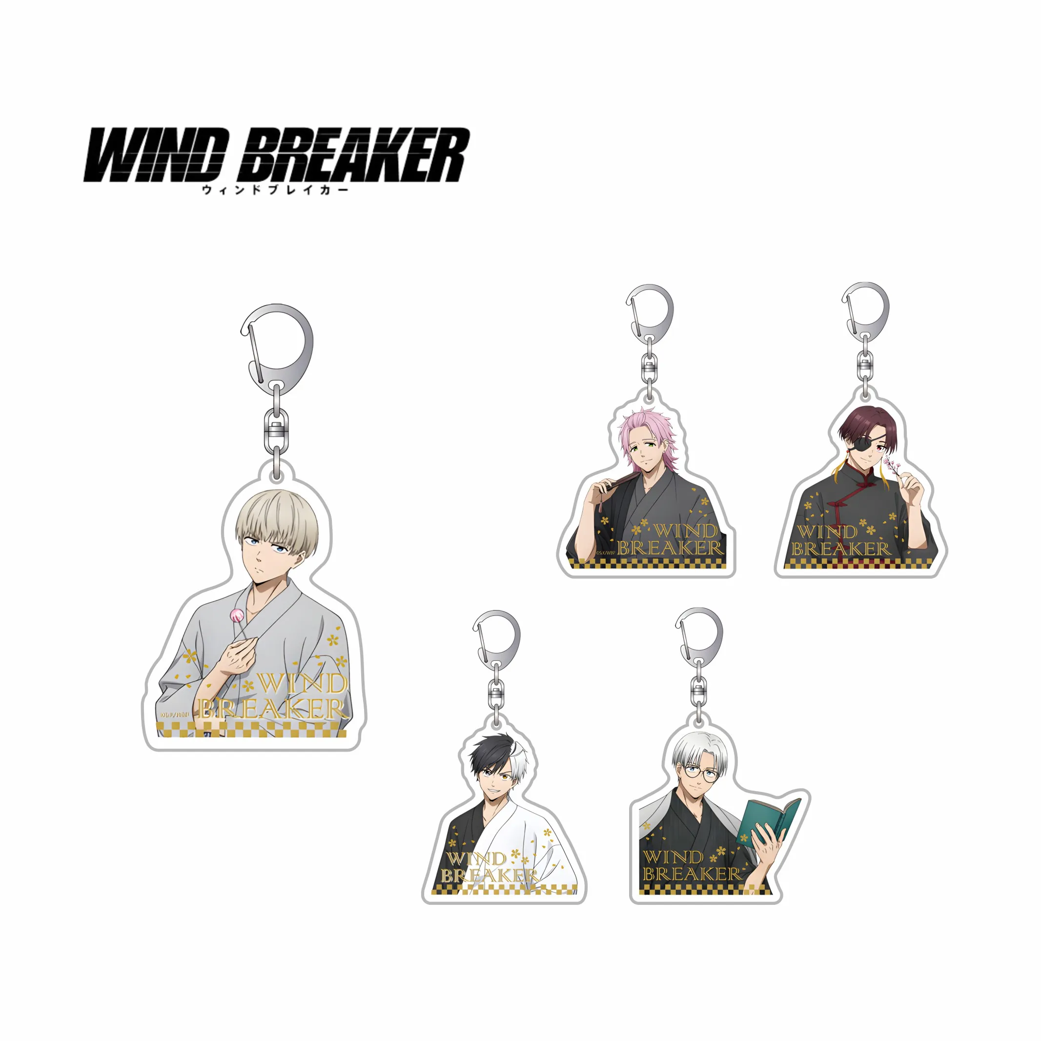 Japan Anime WIND BREAKER 6cm acrylic keychains brand Sakura-harusugita Keitaro acrylic decoration Pendants for backpacks, phones