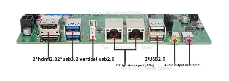 AMD Ryzen 5825U expandable 10 Gigabit 8-bit NAS main board machine vision industrial control ITX main board