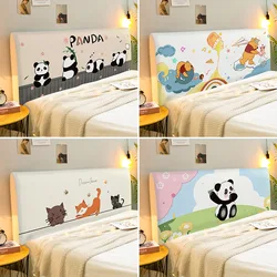 Nordic Ins Panda Stretch Dust Proof Furniture Bed Head Cover Polyester Print Cartoon Bedside Bedroom Headboard Slipcover Cover