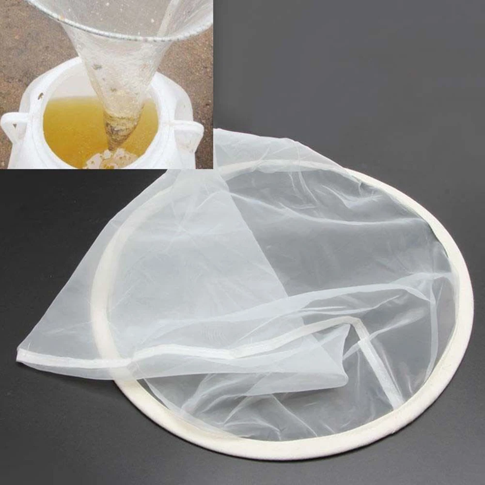 Honey Strainer Filter Net Steel and Fiber Construction 35*40cm Suitable for Both Amateur and Professional Beekeepers