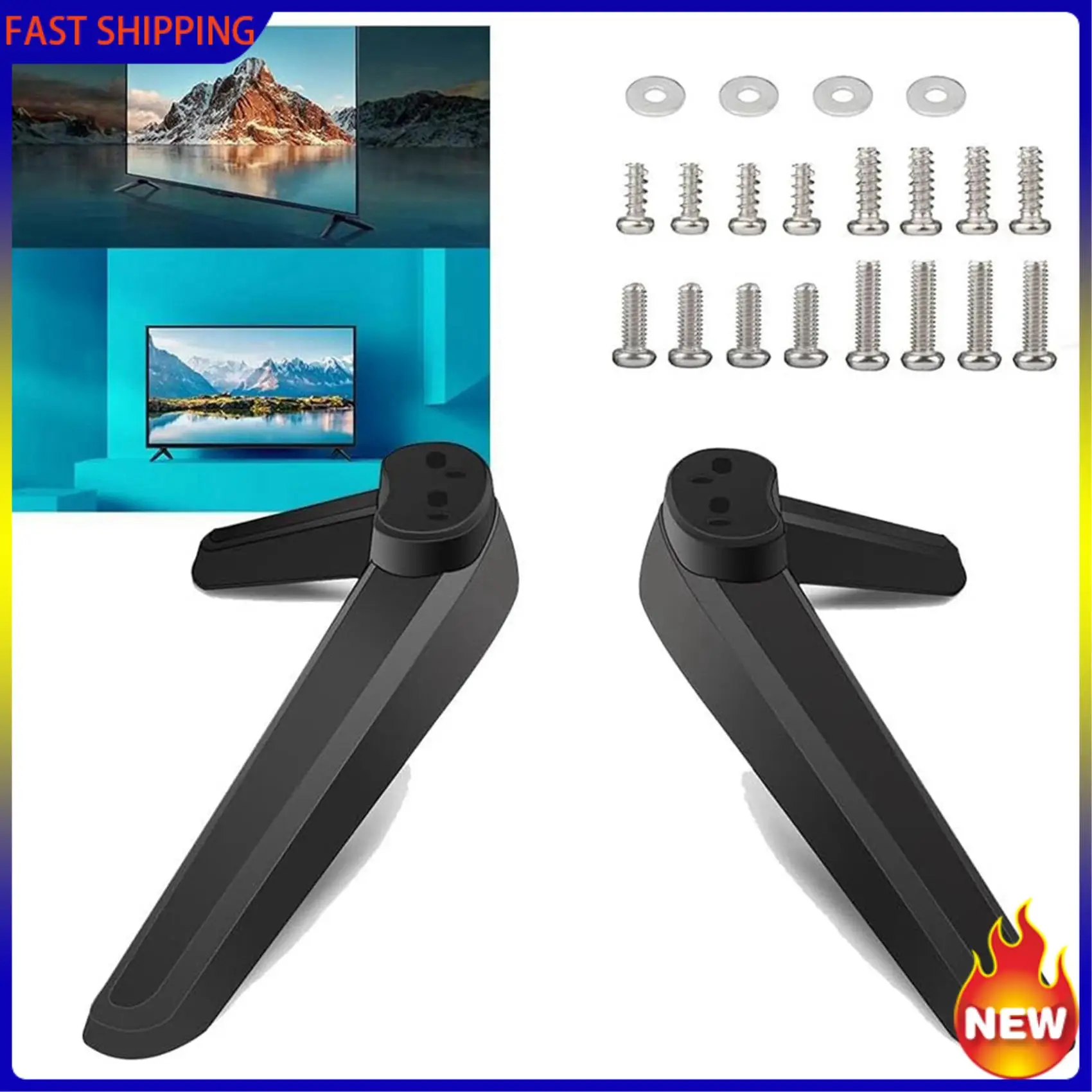 Hot Trend-4X Universal TV Stand, Table Top TV Stand Base Replacement, TV Base Pedestal Feet TV Stand Mount Legs 17Mm-20Mm
