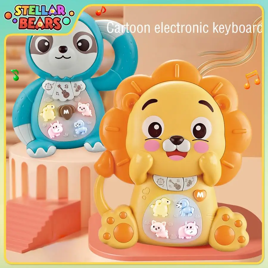 

Kids Piano Keyboard Toy with Animal Sounds Flashing Lights Music Cartoon Baby Instrument Game Musical Toys Educational Toys Gift