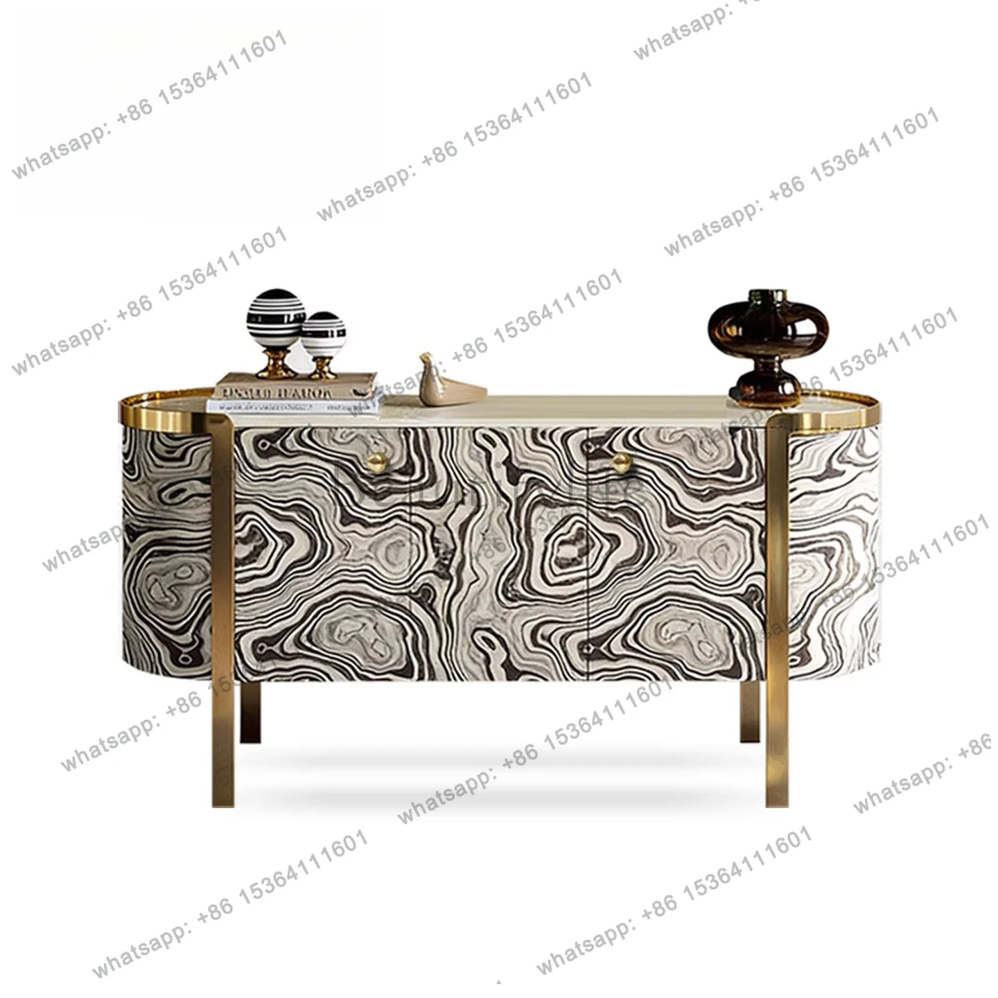 

Light luxury door cabinet Living room entrance hall cabinet Locker