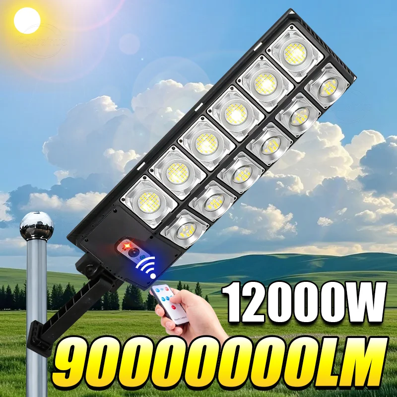 90000000LM Solar Led Light Sunlight Garden Street Spotlight Wall Lamp Outdoor 13000W Powerful Outdoor Motion Sensor Solar Lamp