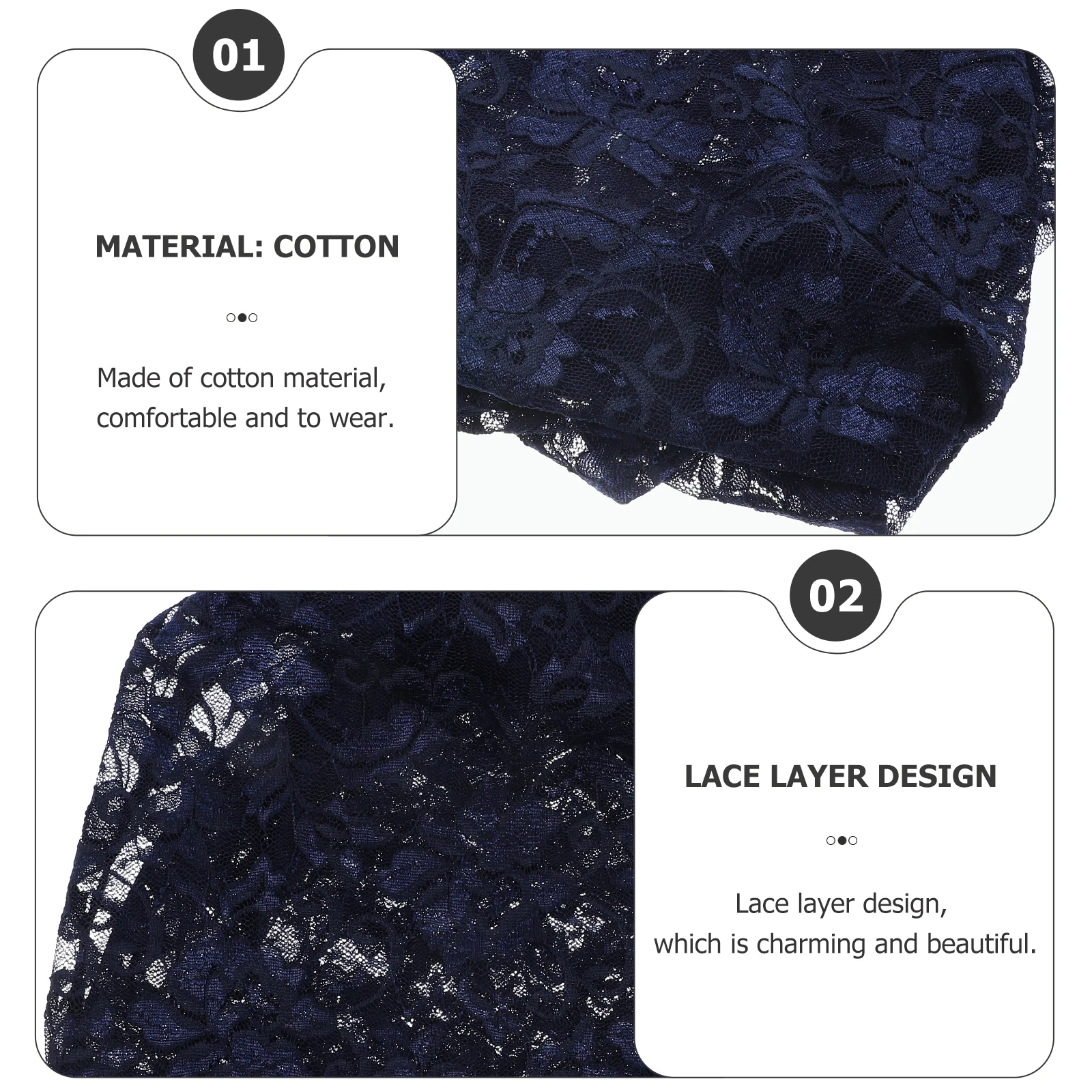 

Lace Layer Cotton Hat for Pregnant Women Maternity Cap Air Permeable Fine Fabric Washable Easy Clean Hair Accessories Night