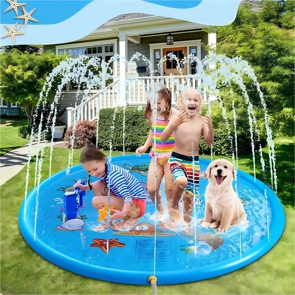 الأطفال الصيف في الهواء الطلق الحديقة المياه اللعب نفخ اللعب رذاذ الماء الوسادة الأطفال رذاذ الماء بركة الأطفال رذاذ الماء براز