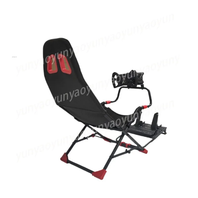 Racing Simulation Game Bracket Seats, Foldable Steering Wheel