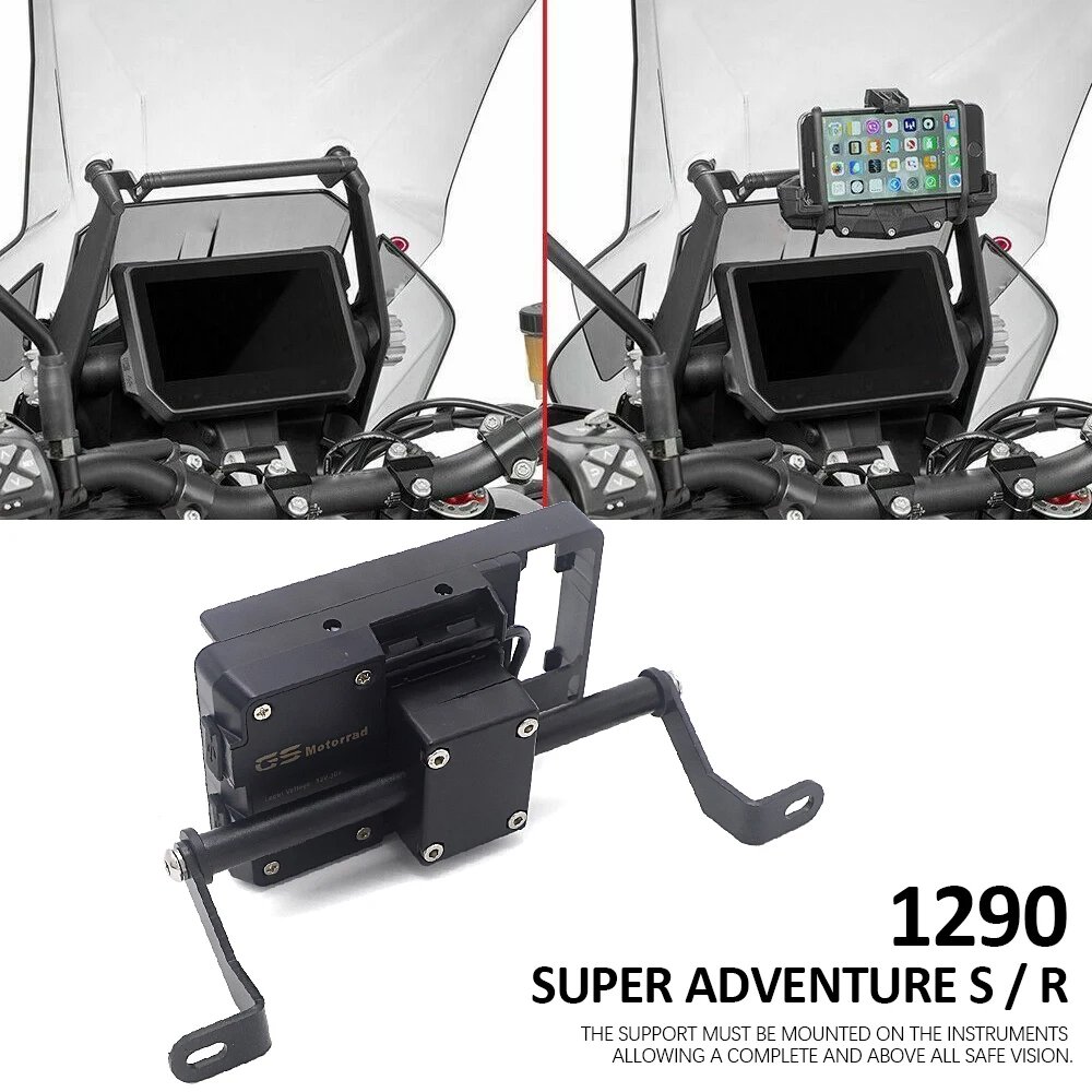 New Motorcycle Accessories For 1290 SUPER ADVENTURE S/R GPS Smartphone Stand Navigation Bracket Mobile Phone Holder Motorbike