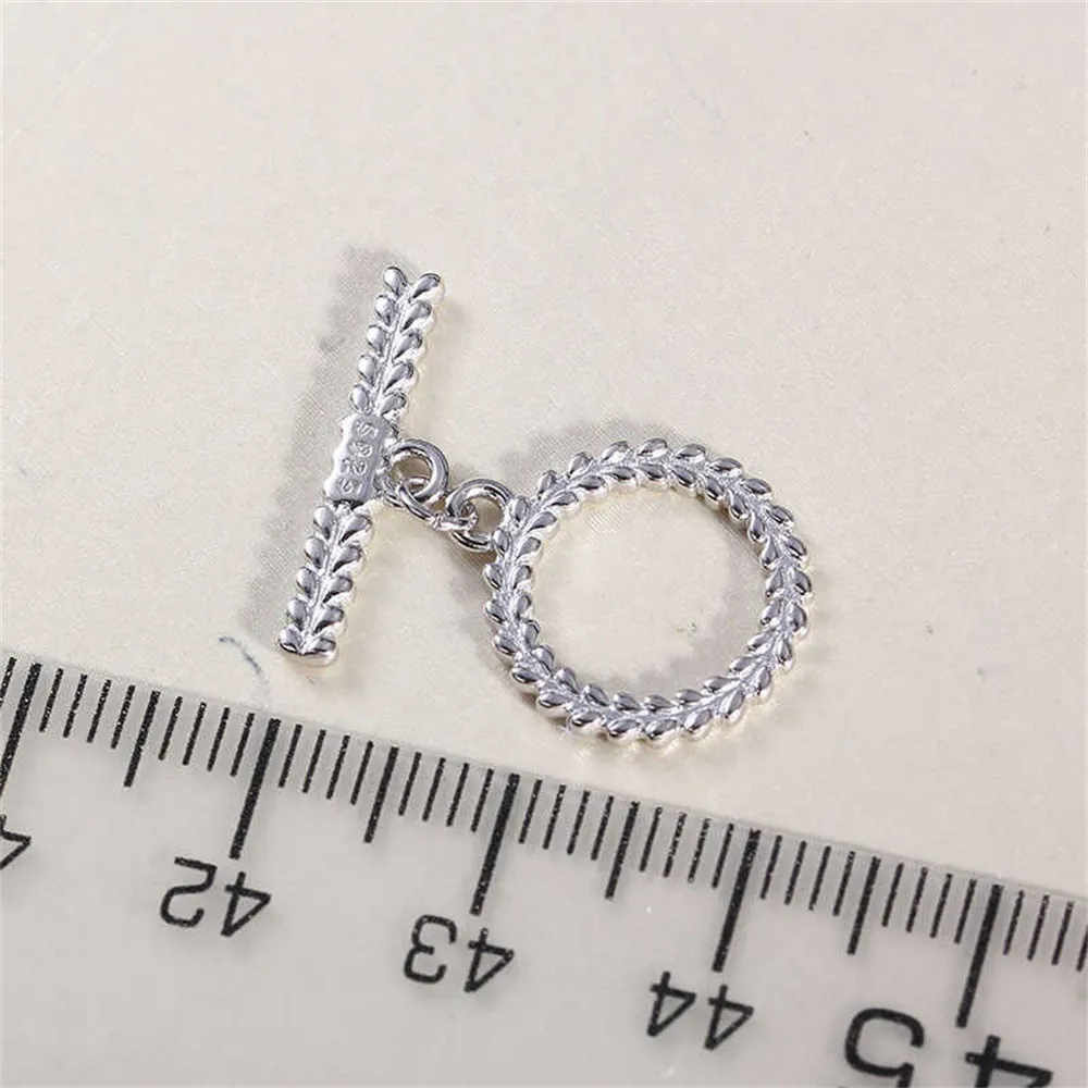 S925 Sterling Silver Jewelry Clasp for DIY Necklace Bracelet Jewelry Findings Connector Hook 925 Silver Clasps Crafting Supplies