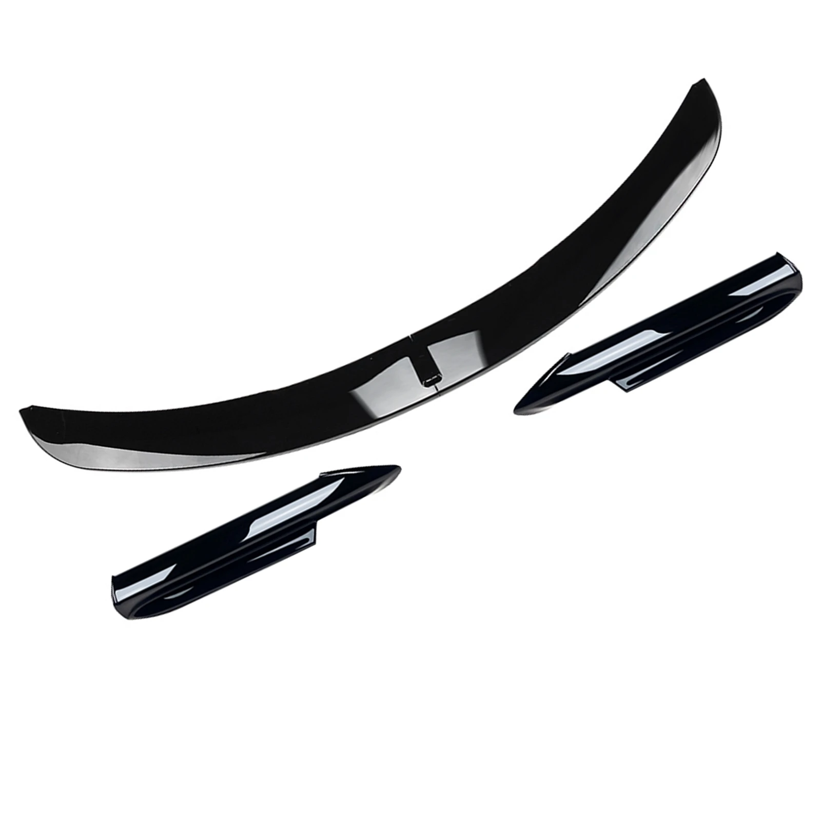 Front Bumper Spoiler Lip Lower Blade With Side Splitter Cover Trim For BMW 3 Series E90 E91 M-Tech Pre-LCI 2005-2008