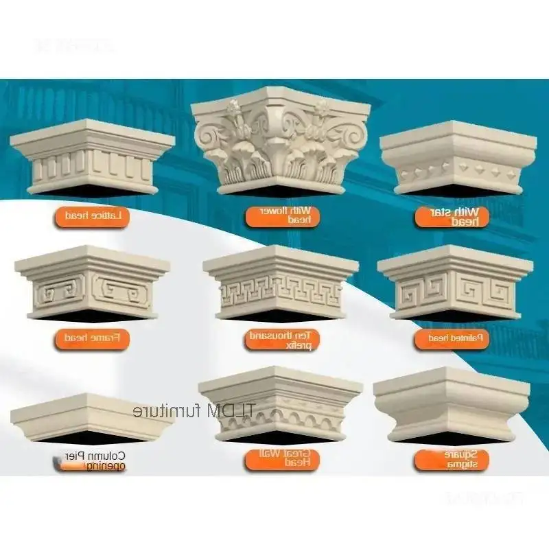 

Форма для колонн с квадратной головкой для римской креативной европейской пластиковой модели здания, удобный дизайн, квадратная форма для пирса, колонна для ворот A