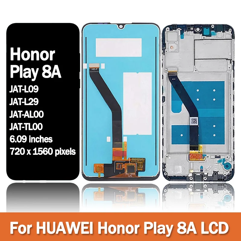 Tested For Huawei Honor 8A LCD JAT-L41 Display Touch Screen Digitizer For Honor 8A Pro JAT-L09 JAT-LX1 JAT-LX3 JAT-L29