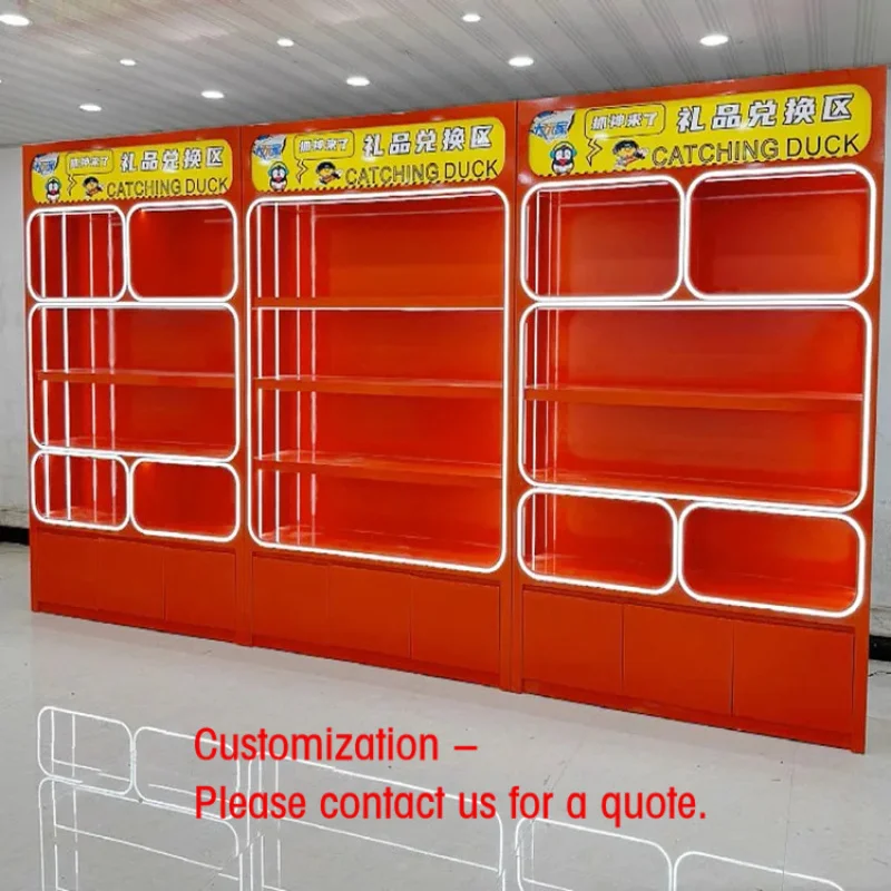 custom.Modern Display Cabinet Storage & Plush Toy Points Exchange Amusement Park Toy Central