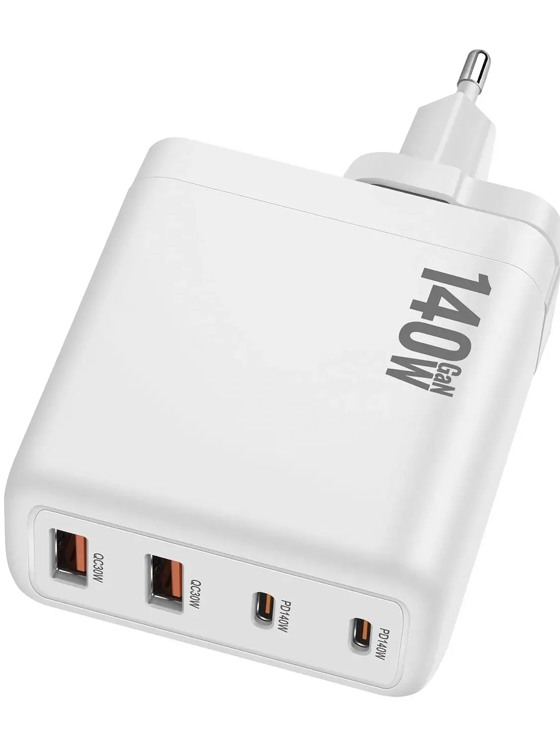 Ładowarka ścienna USB GaN 140W 4-portowa typu C PD Fast Charge 3.0 Ładowarka mobilna do iphone 16 15Pro Samsung Huawei Xiaomi Oppo Vivo — zdjęcie produktu 7