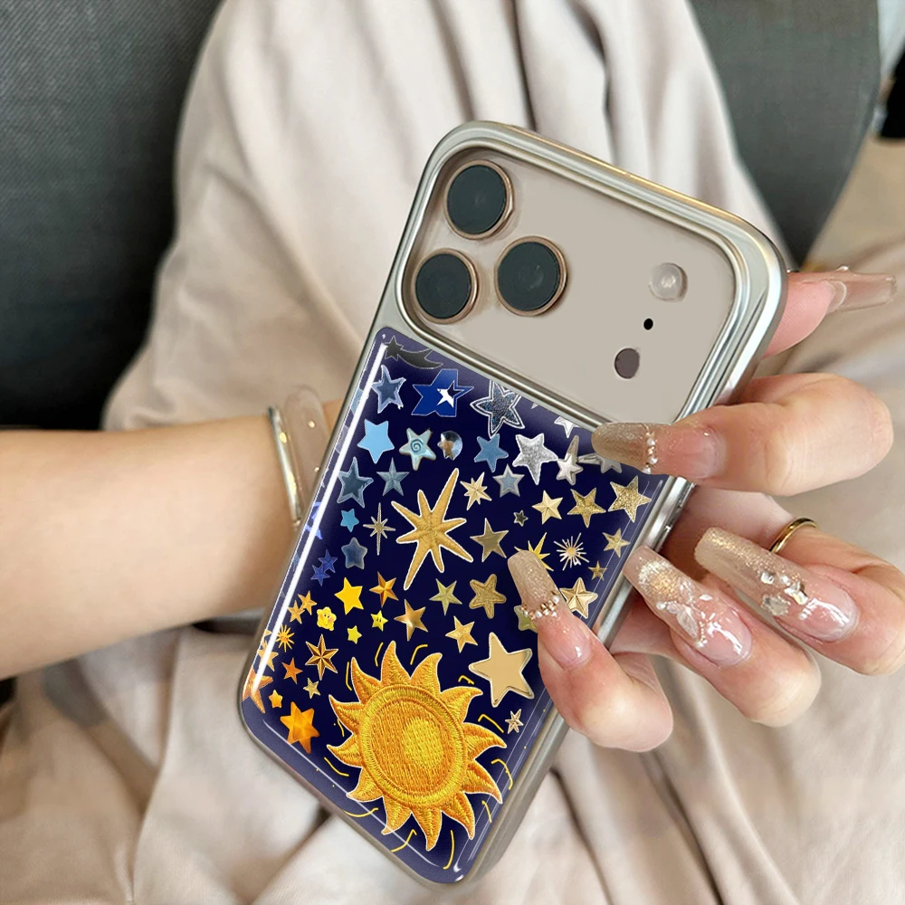 Neue Meteor Star Drop Glue INS Hülle für iPhone 15 17 13 Pro Max Phone 11 12 13 ProMax 14 15 16 Plus Hüllen Stoßfest Niedliche Coque – Detail 5