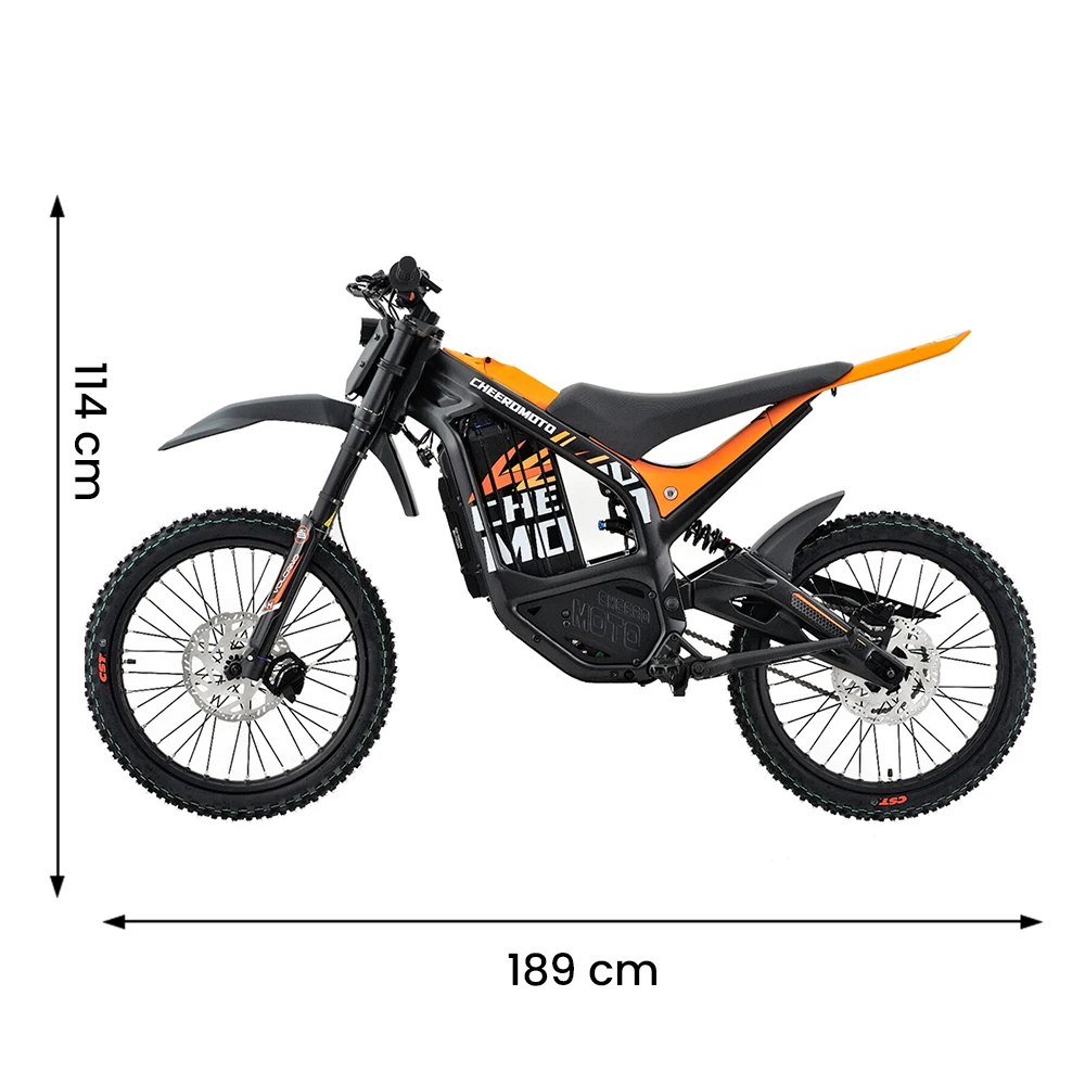 Cheerdmoto الكهربائية الترابية دراجة منتصف محرك المحرك 72 فولت/30AH/6000 واط دراجة نارية كهربائية الفرامل الهيدروليكية دراجة كهربائية