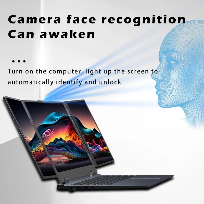 แล็ปท็อป SZBOX MAX16 จอแสดงผลสามจอ WiFi5 RJ45 Intel i7-1270H รองรับ M.2 NVME/SATA SSD แบบ Dual Channel ความจุ 64GB 4TB คอมพิวเตอร์เล่นเกม